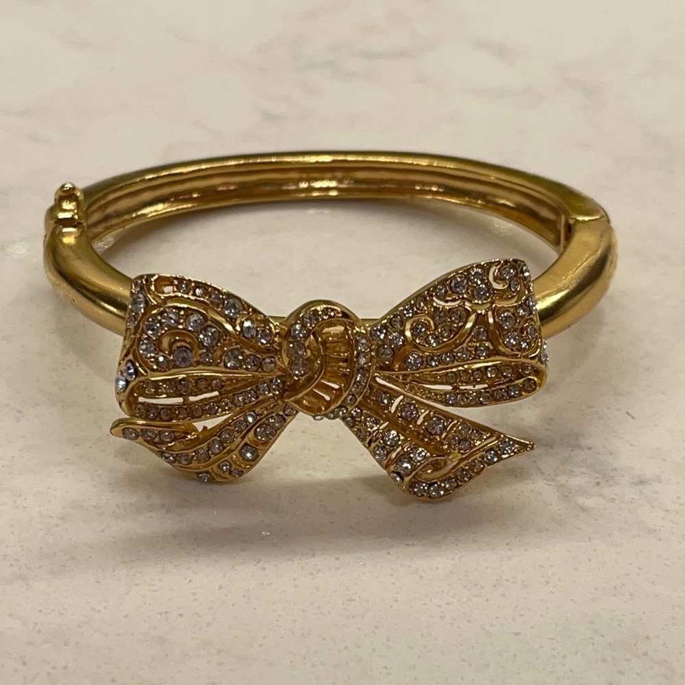 J Crew Golden Bow Cuff Bracelet